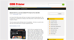 Desktop Screenshot of cissprinter.com