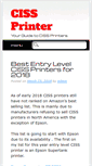 Mobile Screenshot of cissprinter.com